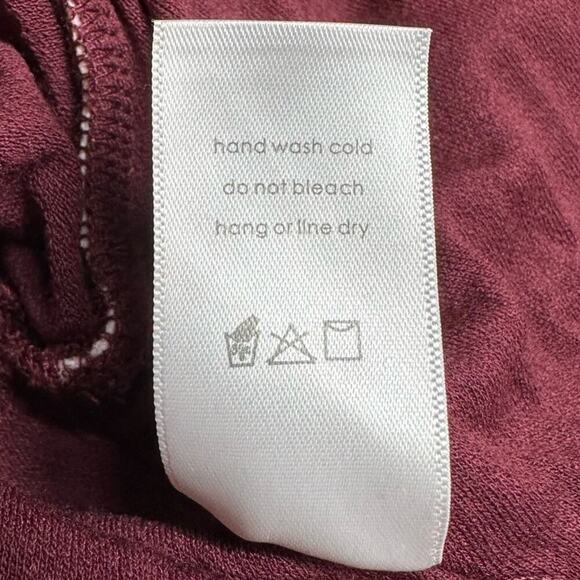 NWT | Naked Wardrobe | Ruched Long Sleeve Dress | Wine | Various Sizes - Picture 11 of 13